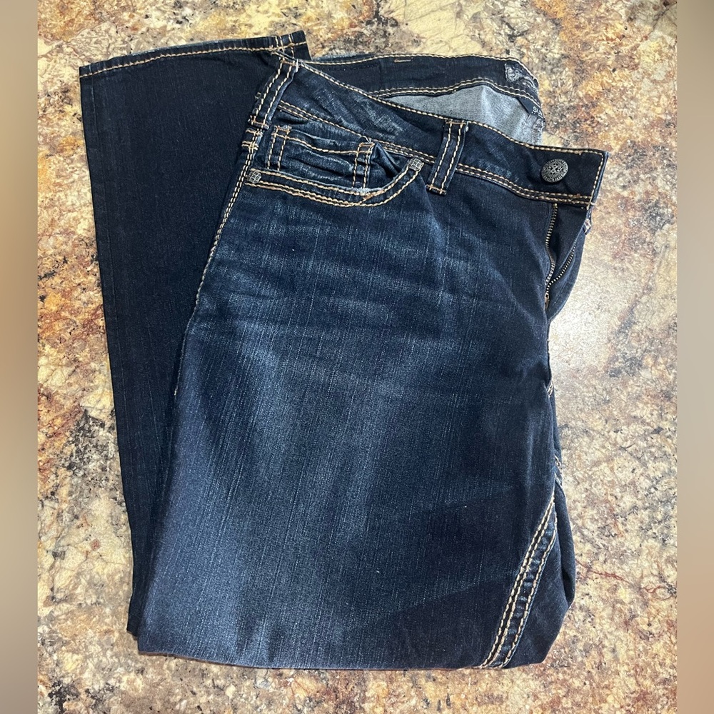 Silver Suki Mid Straight jeans